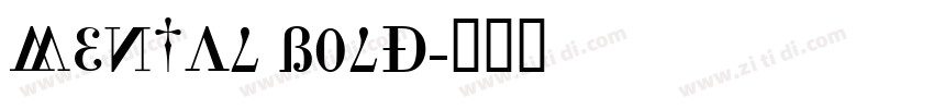 Mental Bold字体转换